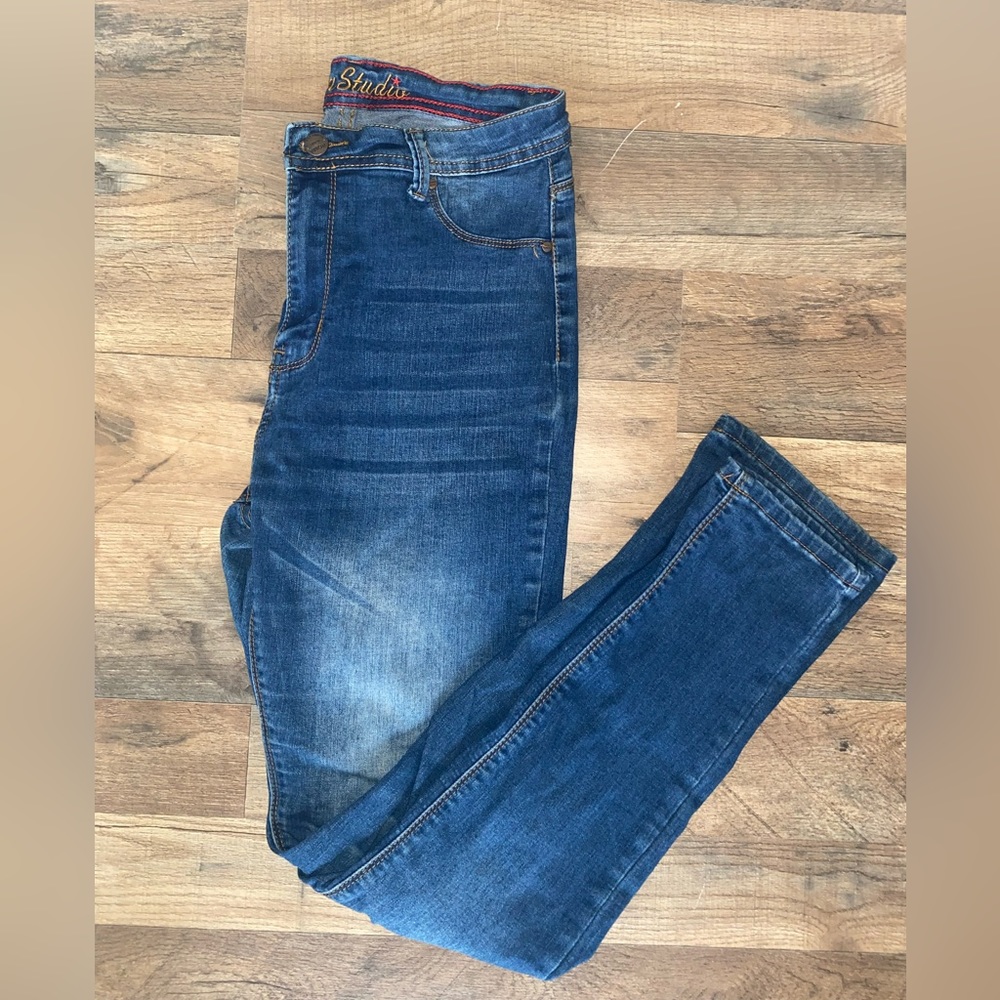 Roma Studio Jeans Womens Size 9 Blue  Leg High Rise Medium Washed Stretch